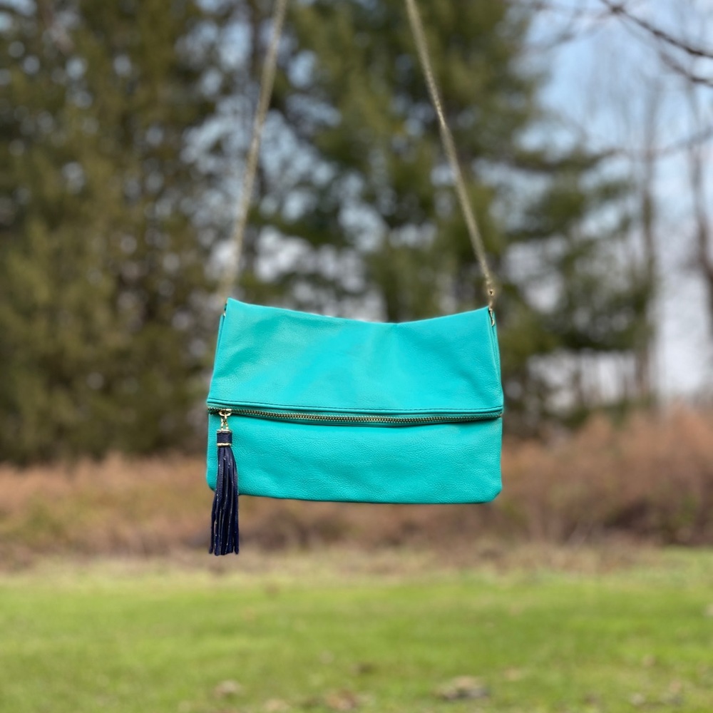 Bright Turquoise Clutch